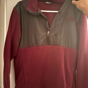 The North Face Burgundy and Black Jacket